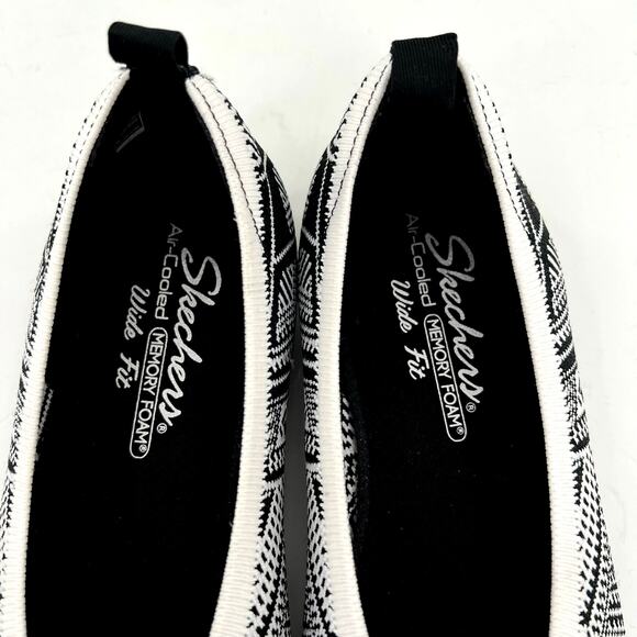 NWOT Skechers Wide Cleo Snip Sweet Class knit women’s skimmers ballet flat - Picture 9 of 11
